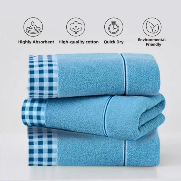 Premium 100% Cotton Traditional Towels soft, highly absorbent. Ideal for daily use, spa, gym. Multiple colors, perfect for home. 3