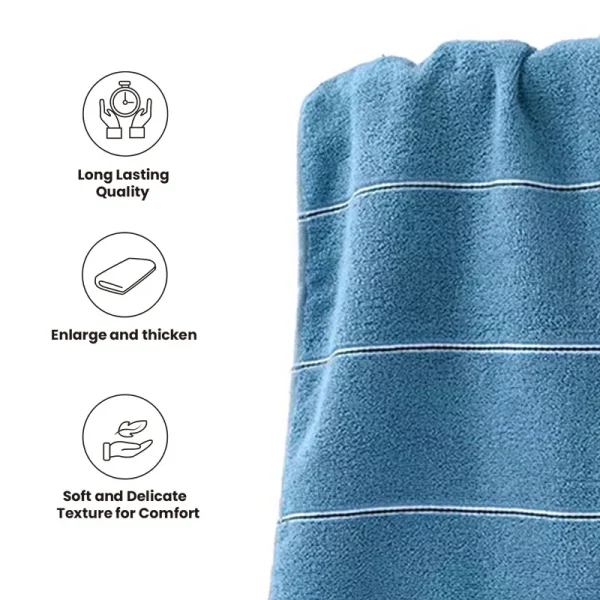 Premium 100% Cotton Traditional Towels soft, highly absorbent. Ideal for daily use, spa, gym. Multiple colors, perfect for home. 4