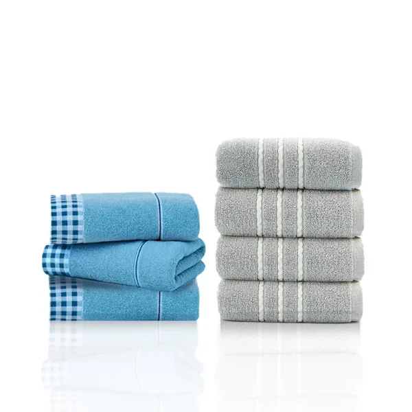 Premium 100% Cotton Traditional Towels soft, highly absorbent. Ideal for daily use, spa, gym. Multiple colors, perfect for home. 5