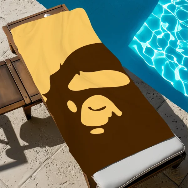 B-bAPE-e cartoon Towel Beach Quick Dry Soft Pool Towels Gift for Travel Gym Shower Camping sports 6