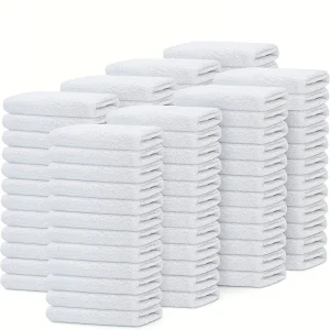 5pcs disposable individually packaged towels with good water absorption, hotel room,Beauty Salon, foot bath, white disposable 1