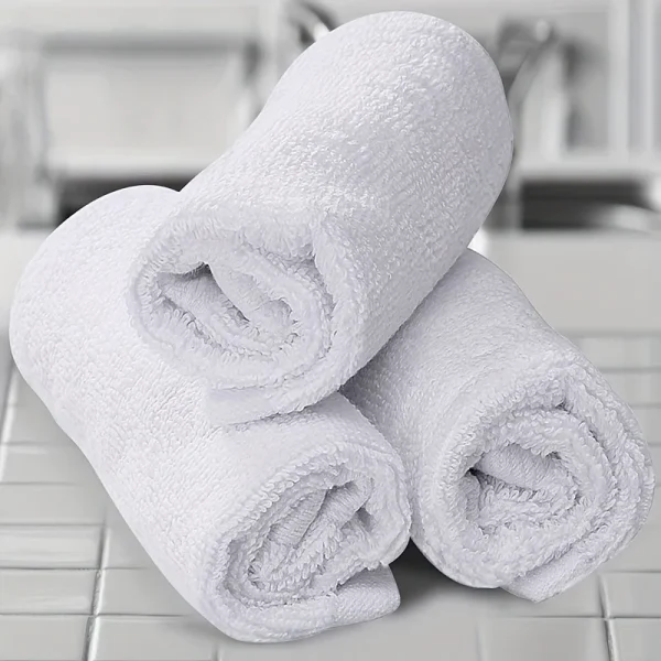 5pcs disposable individually packaged towels with good water absorption, hotel room,Beauty Salon, foot bath, white disposable 5
