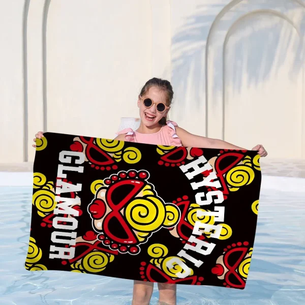 H-Hysteric M-Mini Big Microfiber Beach Towels Quick Dry Towel Sand Beach Towels Pool Towel For Travel Swim Pool Yoga 2