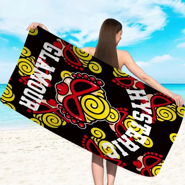 H-Hysteric M-Mini Big Microfiber Beach Towels Quick Dry Towel Sand Beach Towels Pool Towel For Travel Swim Pool Yoga 3