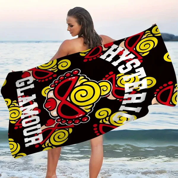 H-Hysteric M-Mini Big Microfiber Beach Towels Quick Dry Towel Sand Beach Towels Pool Towel For Travel Swim Pool Yoga 4