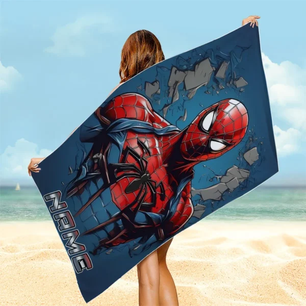 Personalized Spider-Man Beach Towel: Dive into Style! Suitable for beach towels, towels, bath towels 2