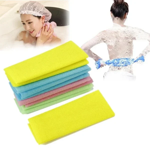 1pcs/lot beauty skin exfoliating cloth washcloth Japanese body wash towel nylon bath towel skin polishing towel 4
