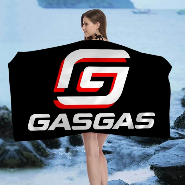 GasGas Red Motorcycle Beach Towel Colorful Bath Towels for Girl Microfiber Quick Dry Custom Sand Free Beach Yoga Spa Gym Pool 3