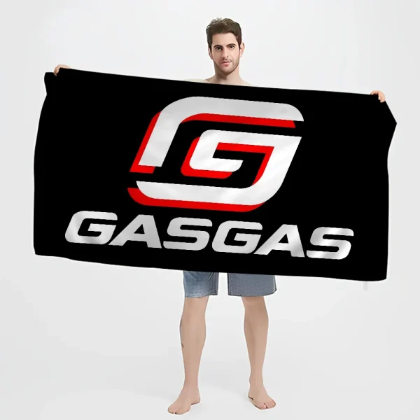 GasGas Red Motorcycle Beach Towel Colorful Bath Towels for Girl Microfiber Quick Dry Custom Sand Free Beach Yoga Spa Gym Pool 4