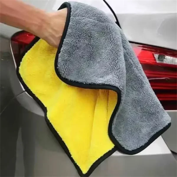 Double Sides Car Microfiber Cloths Super Absorbent Washing Drying Cleaning Towels Auto Detailing Towel Rags Clean Tool 2