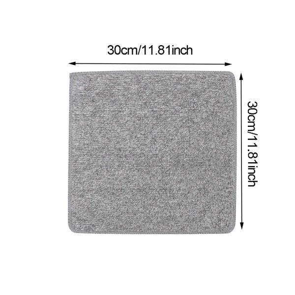 5pcs-Bamboo Charcoal Fiber Cleaning Cloths Thickened Water Absorbent Towel Kitchen Non-Stick Oil Rags Home Cleaning Dishcloth 5
