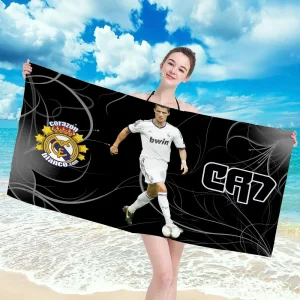 Cristiano Ronaldo Spa Personal Care Beach Towel For Bath Towels Bathroom Set Accessories Sauna Turban for Hair Drying Large Home 1