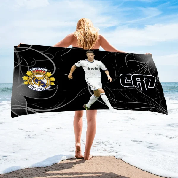 Cristiano Ronaldo Spa Personal Care Beach Towel For Bath Towels Bathroom Set Accessories Sauna Turban for Hair Drying Large Home 3