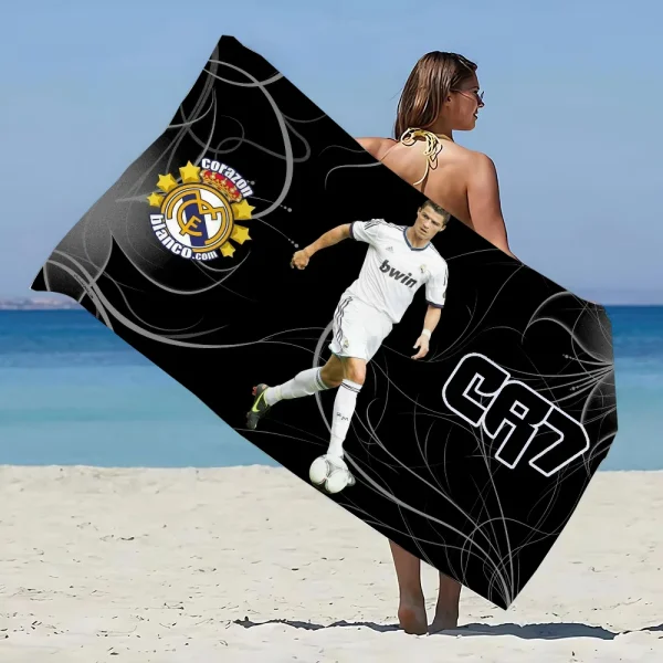 Cristiano Ronaldo Spa Personal Care Beach Towel For Bath Towels Bathroom Set Accessories Sauna Turban for Hair Drying Large Home 5