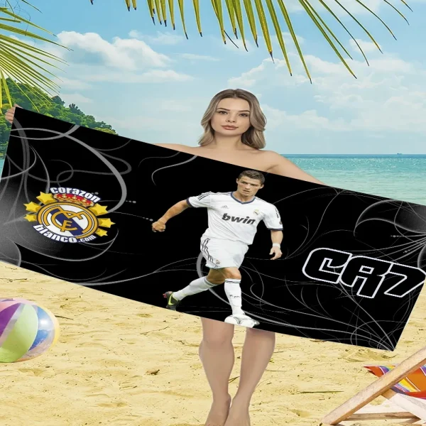 Cristiano Ronaldo Spa Personal Care Beach Towel For Bath Towels Bathroom Set Accessories Sauna Turban for Hair Drying Large Home 6