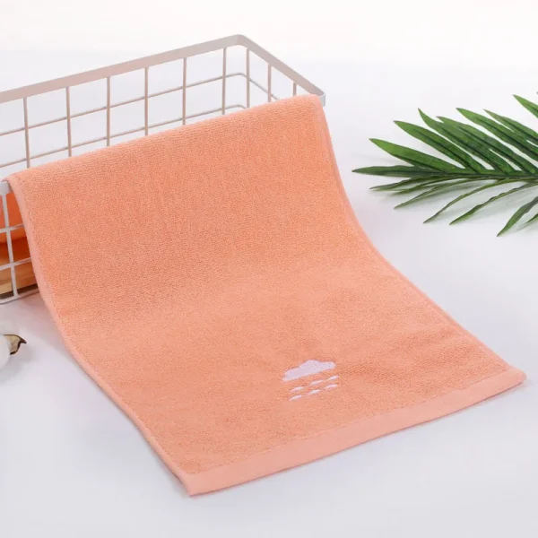 Children Towels Baby Face Towel Soft Embroidered Absorbent Cotton Bath Towels for Newborn Kids Handkerchief Shower Stuff 25*45cm 5