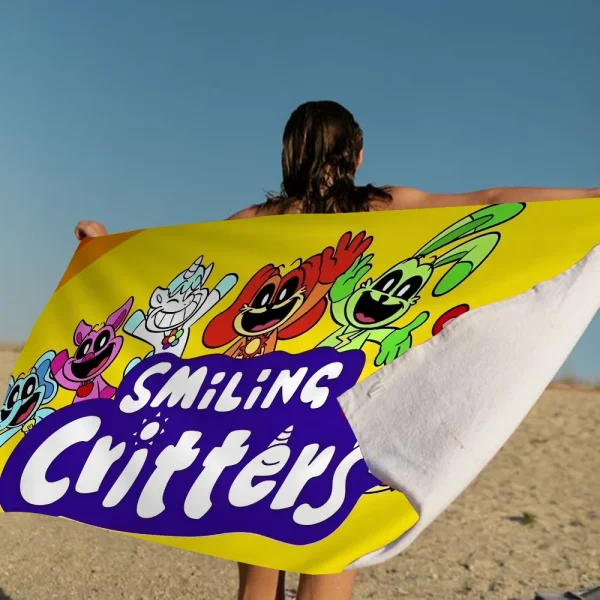 Smiling Critters CATNAP DOGDAY Kitchen Microfiber Beach Towel Absorbent Quick Dry Soft Yoga Swimming Resort Climbing Towel 1
