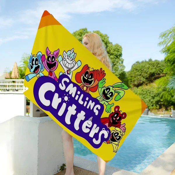Smiling Critters CATNAP DOGDAY Kitchen Microfiber Beach Towel Absorbent Quick Dry Soft Yoga Swimming Resort Climbing Towel 5