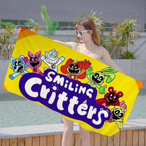 Smiling Critters CATNAP DOGDAY Kitchen Microfiber Beach Towel Absorbent Quick Dry Soft Yoga Swimming Resort Climbing Towel 6