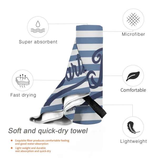 S-Saint B-Barth Beach Towel Poncho Bathing Towels Cover-ups Quick Dry Sand Free Yoga Spa Gym Pool 3