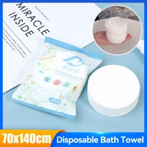 1 Piece Travel Disposable Bath Towel Thick Compressed Towel Travel Quick-Drying Towel Trip Essential Shower Washable Cloth Towel 1
