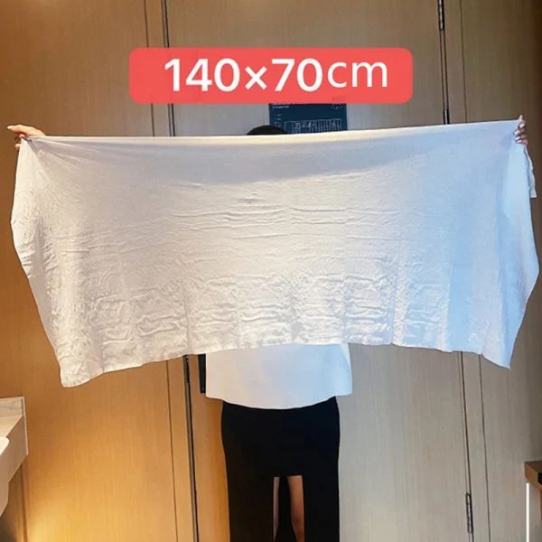 1 Piece Travel Disposable Bath Towel Thick Compressed Towel Travel Quick-Drying Towel Trip Essential Shower Washable Cloth Towel 3