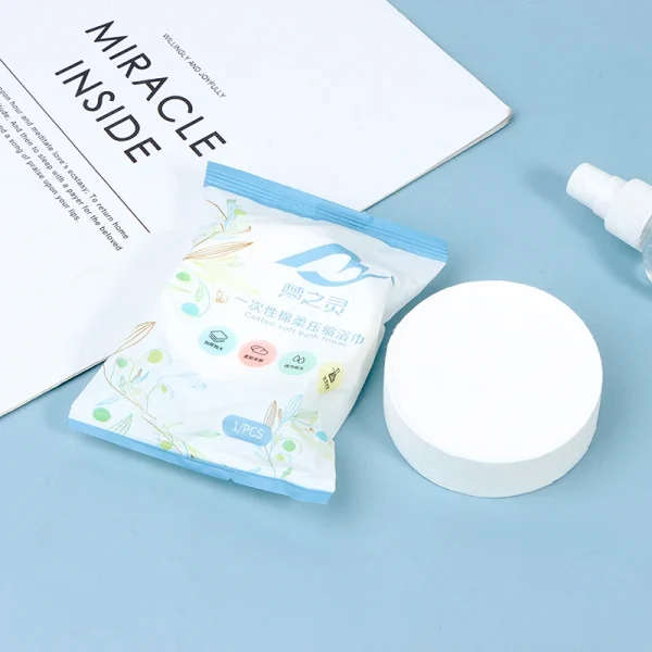 1 Piece Travel Disposable Bath Towel Thick Compressed Towel Travel Quick-Drying Towel Trip Essential Shower Washable Cloth Towel 5