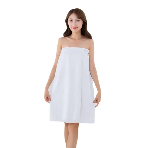 Beauty salon special bath skirt women can wear a breast skirt bath towel sweat steaming sauna absorbent soft 6