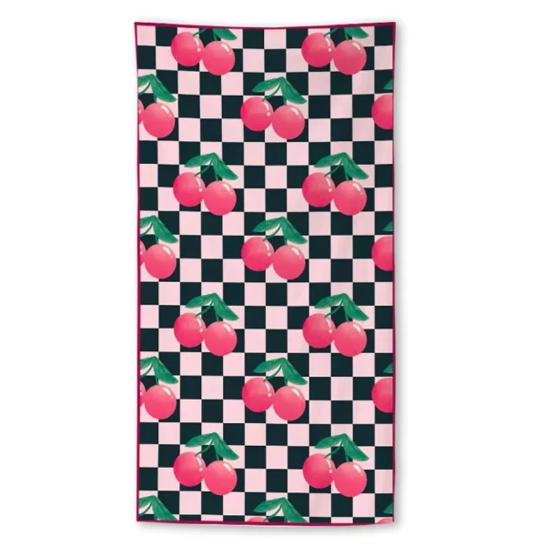 Cartoon Fruit Print Beach Towel,Digital Printing Thin Quick-Dry Anti-Sand Microfiber Lightweight for Swim Yoga Travel Gym Gift 2