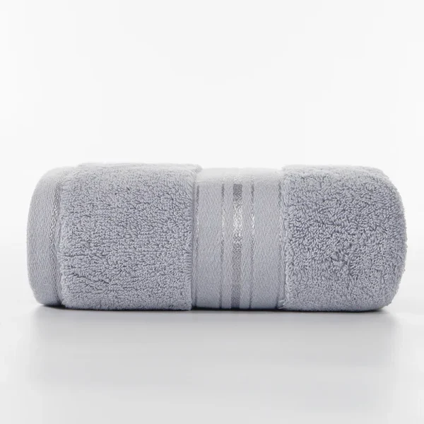1pc Face Hair Towel 100%Cotton Soft Absorbent Solid Blue Grey Towels Toalla For Kids Adults Home Hotel Bathroom Textile 34*75cm 3