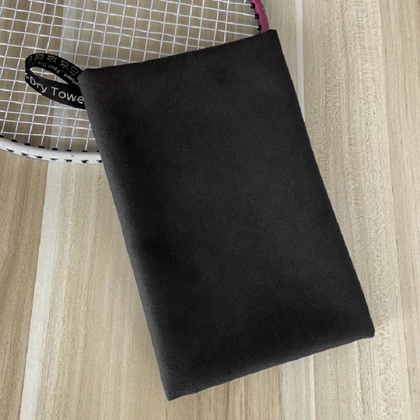 1PC Black Quick Drying Towel Portable Breathable Bath Towel Beach Camping Hiking Swimming Sports Microfier Bath Towel No Pilling 4