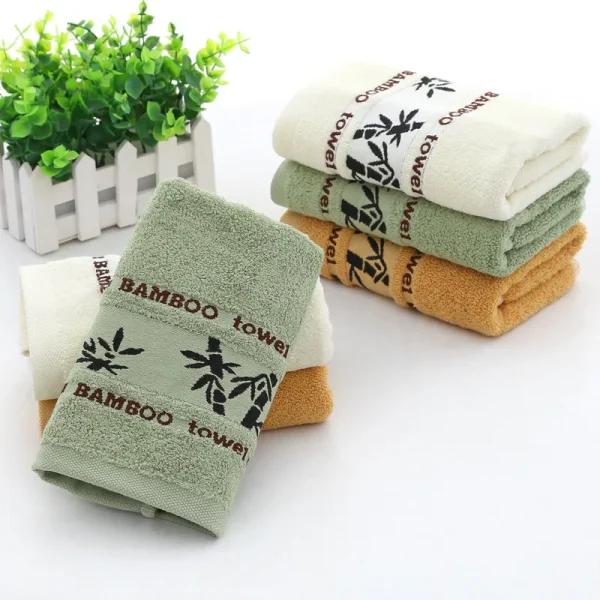 3-Pack Bamboo Fiber Towels – Ultra-Soft, Eco-Friendly & Highly Absorbent 2