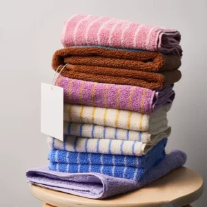 Fashion Striped Cotton Towel Soft Absorbent Adult BathTowel Face Towel Household Towels Luxurious Hotel Bath Supply Beach Towels 1