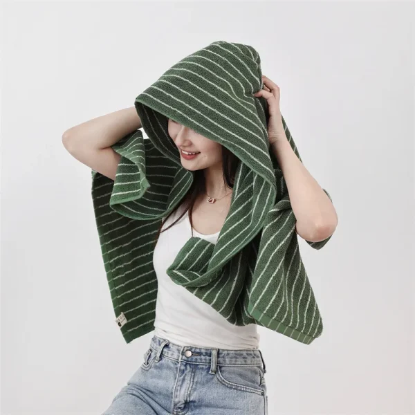 Fashion Striped Cotton Towel Soft Absorbent Adult BathTowel Face Towel Household Towels Luxurious Hotel Bath Supply Beach Towels 5
