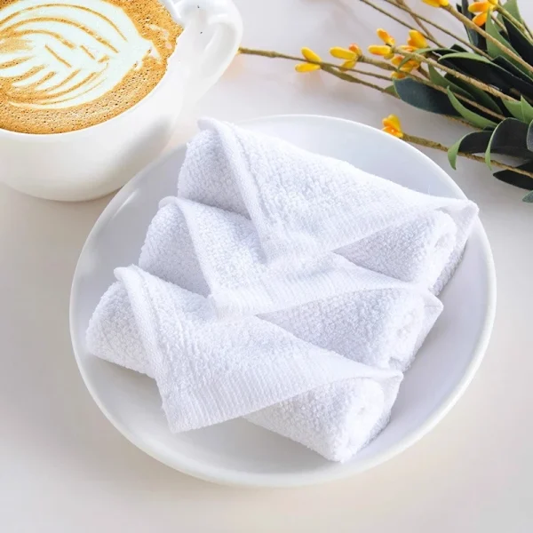 AhLoyalty 5pcs/lot 25*25CM Soft Square Towel Handkerchief Face Hand Small Travel Bathing Towels for Adult Kids Wholesale 6
