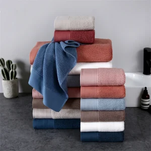 New Pure Cotton Towel Absorbent Adult Face Towels Solid Color Soft Water Absorption Hand  Towel For Bathroom Washcloth 1