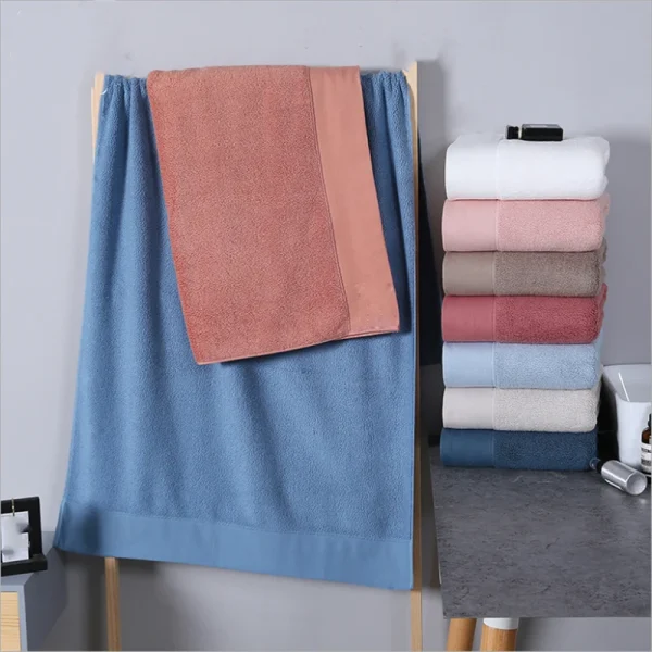 New Pure Cotton Towel Absorbent Adult Face Towels Solid Color Soft Water Absorption Hand  Towel For Bathroom Washcloth 4