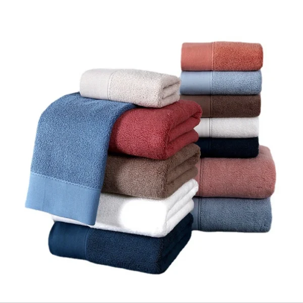 New Pure Cotton Towel Absorbent Adult Face Towels Solid Color Soft Water Absorption Hand  Towel For Bathroom Washcloth 5