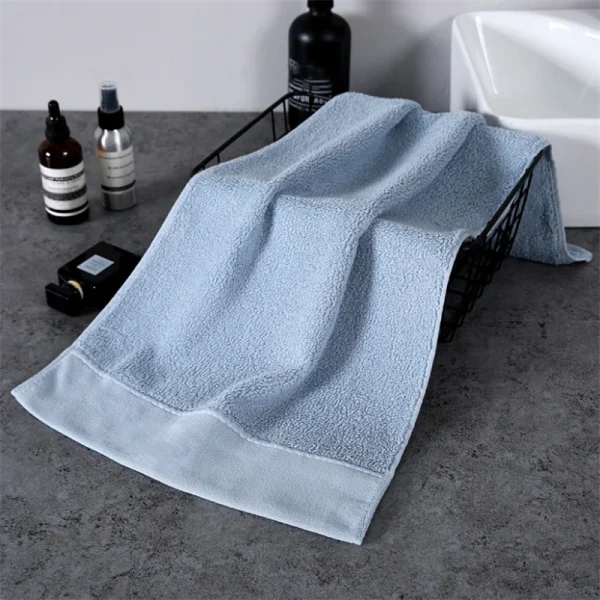 New Pure Cotton Towel Absorbent Adult Face Towels Solid Color Soft Water Absorption Hand  Towel For Bathroom Washcloth 6