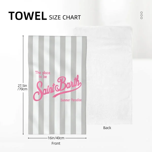 S-Saint B-Barth Polyester cotton towel sports quick-drying super absorbent camping towel super soft and lightweight towel 4