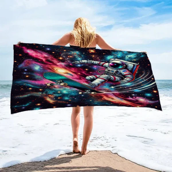 Cool Starry Universe Planet Art Towel Microfiber Beach Towel Absorbent Quick dry Yoga Swimming Resort Mountain Climbing Towel 1