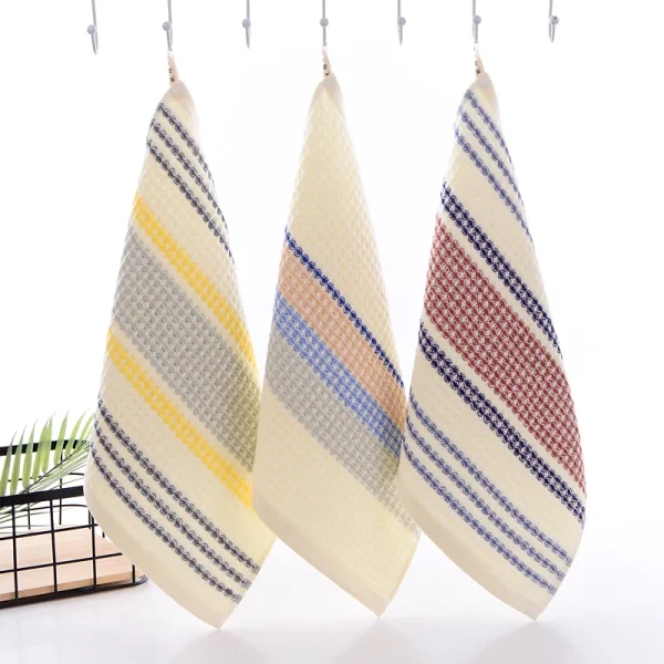 70x140cm Thickened 100%Cotton BathTowel Premium Striped Waffle Towel AdultKids Home super-Soft absorbent Not shedding hair Towel 6