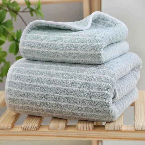 Quick-Drying Towel Coral Fleece Towels Bath Towels Thickened Absorbent for Swimming Pool Sports Fitness Gift Towels 5