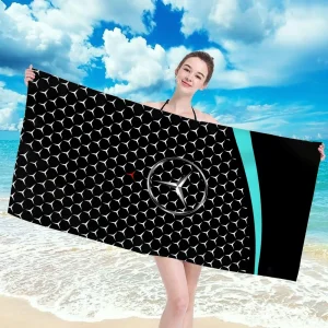 M-Mercedes-Benz-Z Children's Bath Towel Beach Towels Adults Women's Bathrobe Quick Drying Towels for the Body Gym Sports Towel 1
