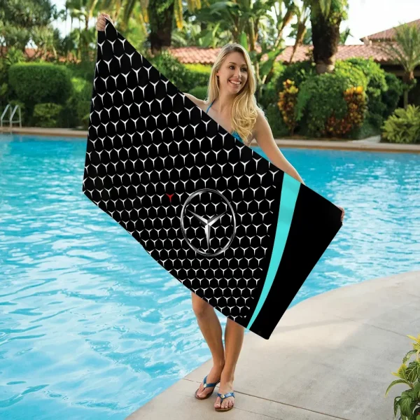 M-Mercedes-Benz-Z Children's Bath Towel Beach Towels Adults Women's Bathrobe Quick Drying Towels for the Body Gym Sports Towel 2