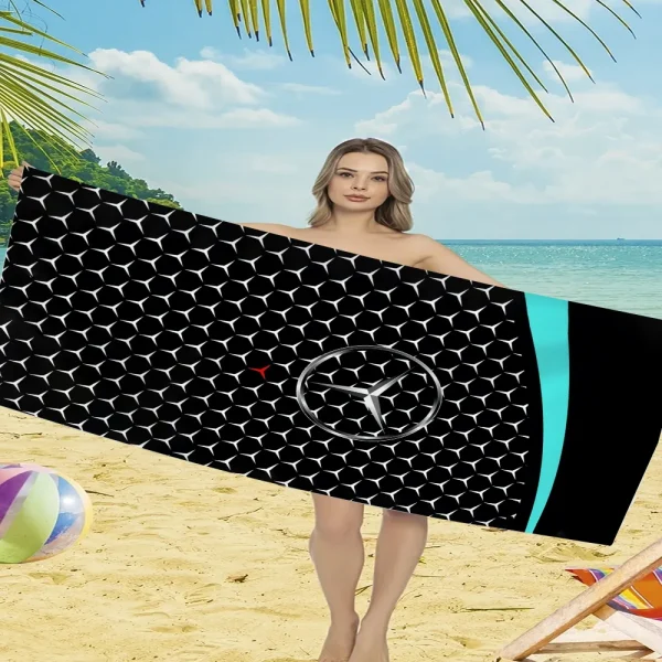 M-Mercedes-Benz-Z Children's Bath Towel Beach Towels Adults Women's Bathrobe Quick Drying Towels for the Body Gym Sports Towel 6
