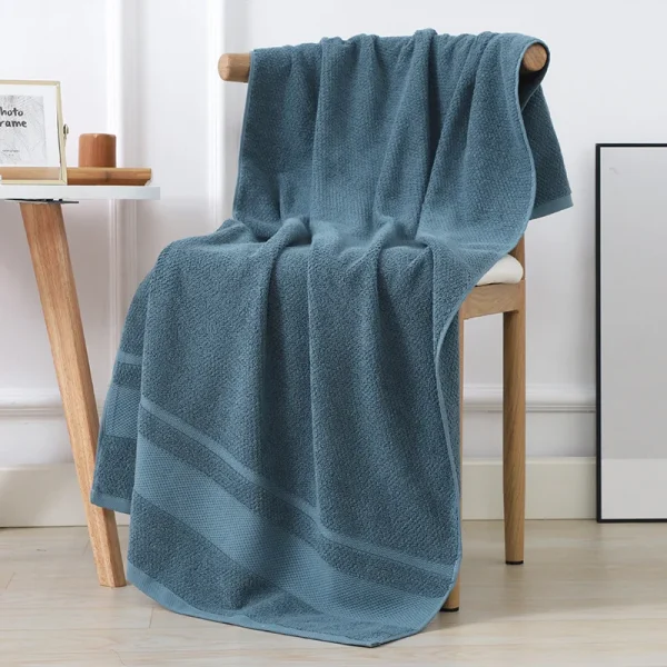 Cotton bath towel, bath wrap, household couple, soft and absorbent adult beach towel, not easy to shed wool, gauze bath towel 4