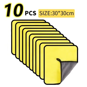 3/5/10Pcs Car Wash Microfiber Towel 30*30CM / 30*60cm Car Cleaning Drying Cloth  Care Cloth Car Wash Towel  Kitchen Towel 1
