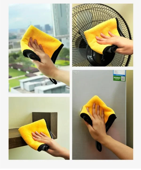 3/5/10Pcs Car Wash Microfiber Towel 30*30CM / 30*60cm Car Cleaning Drying Cloth  Care Cloth Car Wash Towel  Kitchen Towel 5