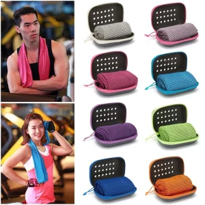 Summer Quick Dry Fitness Cool Towel Sports Cooling Ice Towel Portable Ice Towel Absorbent Quick Dry Cool Towel EVA Boxed 1